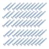 50Pcs Self Drilling Screw Cross Zinc Plated Carbon Steel Fastener Hardware 4.8x38mm Flat Head