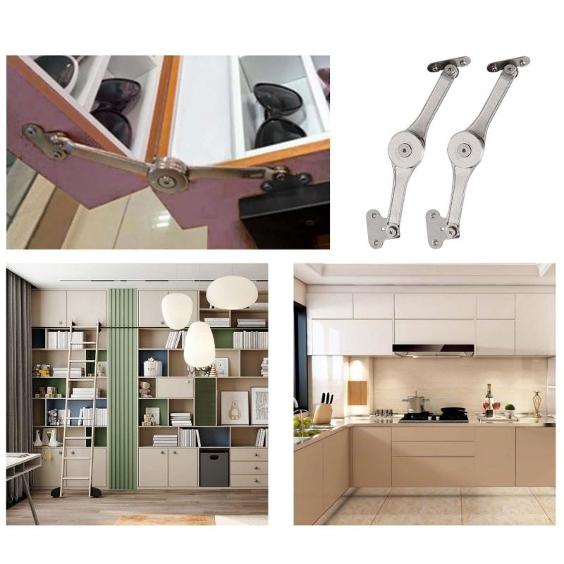 Hydraulic Support Rod Door Wardrobe Support Down Flip Hardware Fitting Furniture Gas Spring Hinges Easy to Install
