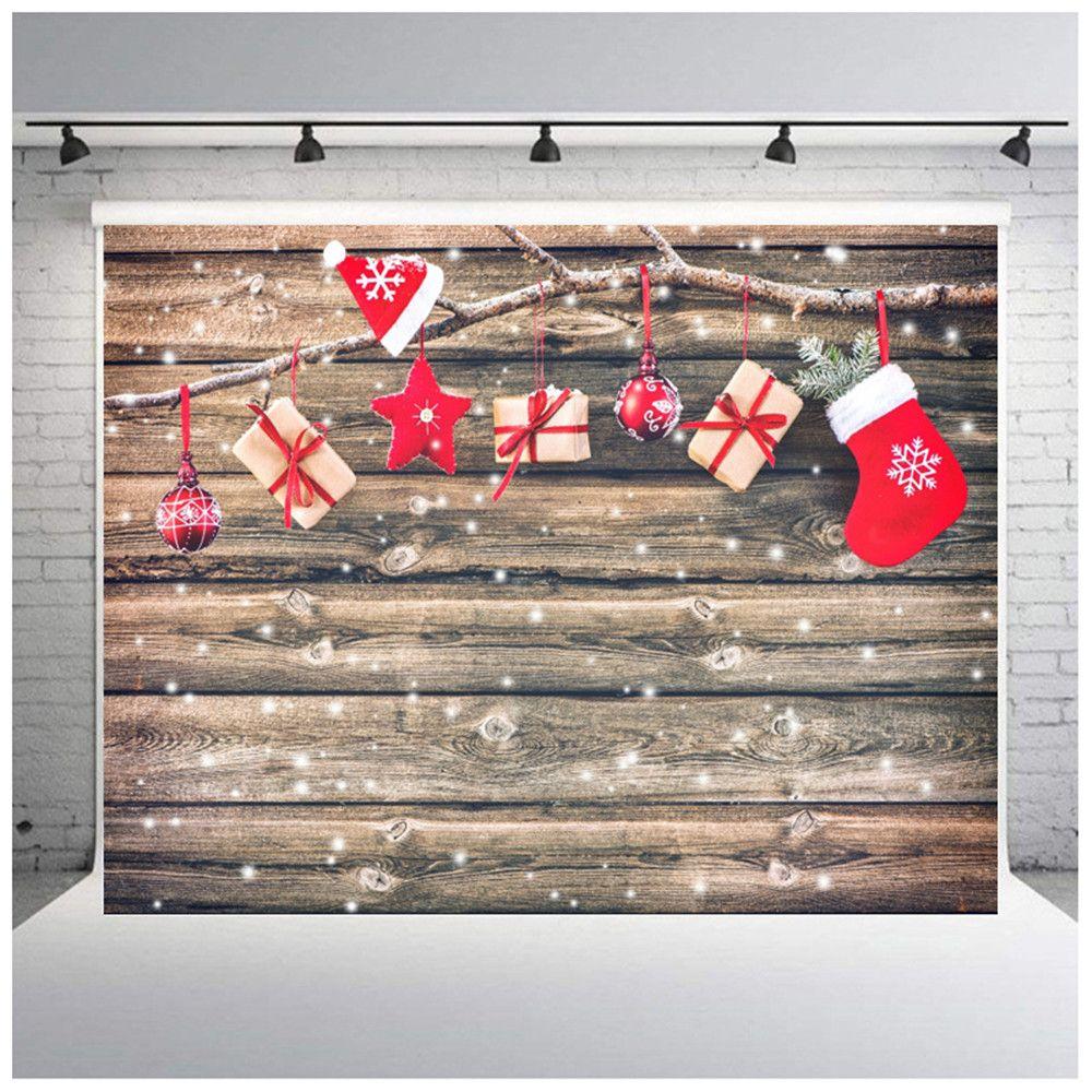 Photo Studio Winter Vinyl Photography Background Board Backdrops Christmas Decor Photo Props Cloth