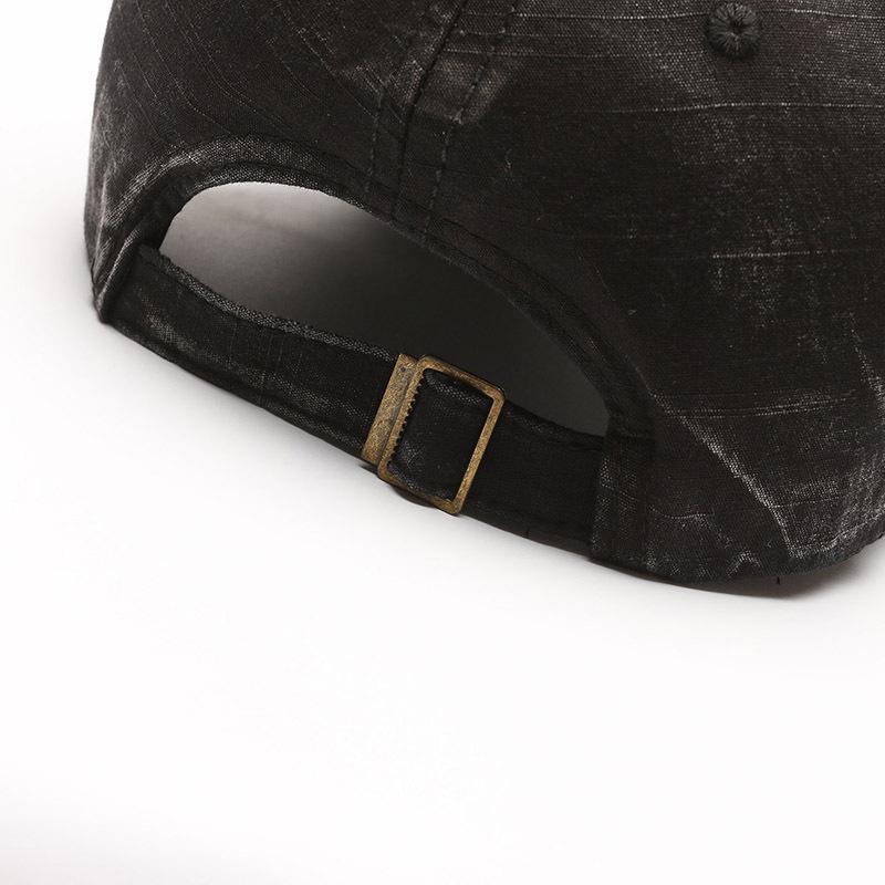 Vintage gewaschene Baseballkappe aus Denim mit Farbverlauf, Unisex Frühling/Sommer, Weich & Atmungsaktiv, Retro Casual Stil