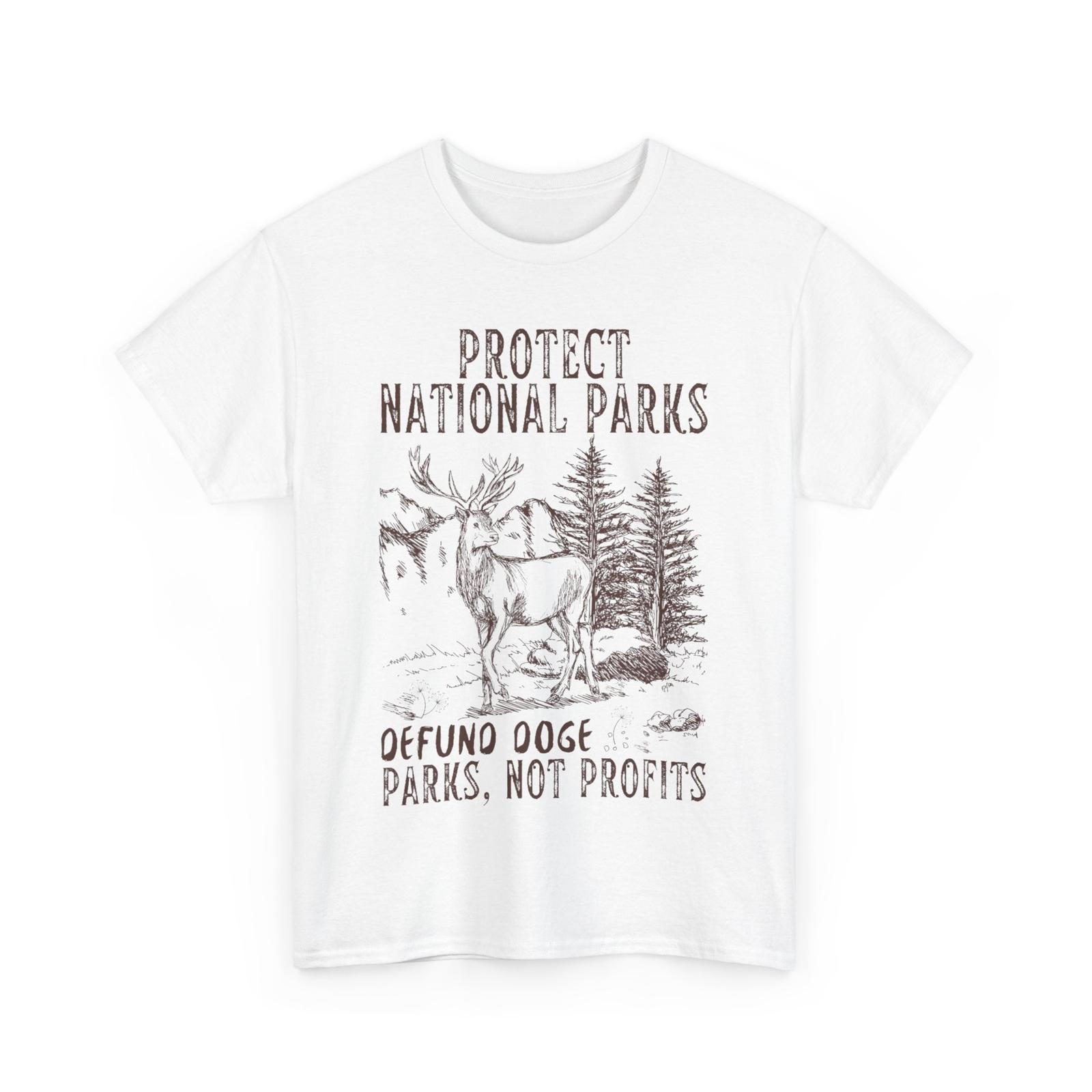 Protect National Parks Defund DOGE Support Parks Not Profits T-shirt S разноцветный