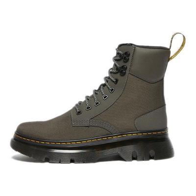 Bottes Martin courtes à lacets à bout rond Unisexe Vert armée foncé 27017029