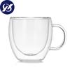Simple Style Coffee Cups Tea Set Mugs Beer Drink Office Mug Transparent Drinkware Double Glass Cup