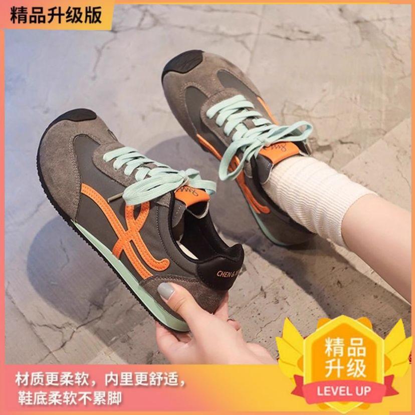 Autumn retro new Forrest Gump shoes crooked head casual versatile sports flat bottom light wear-resistant training women's shoes