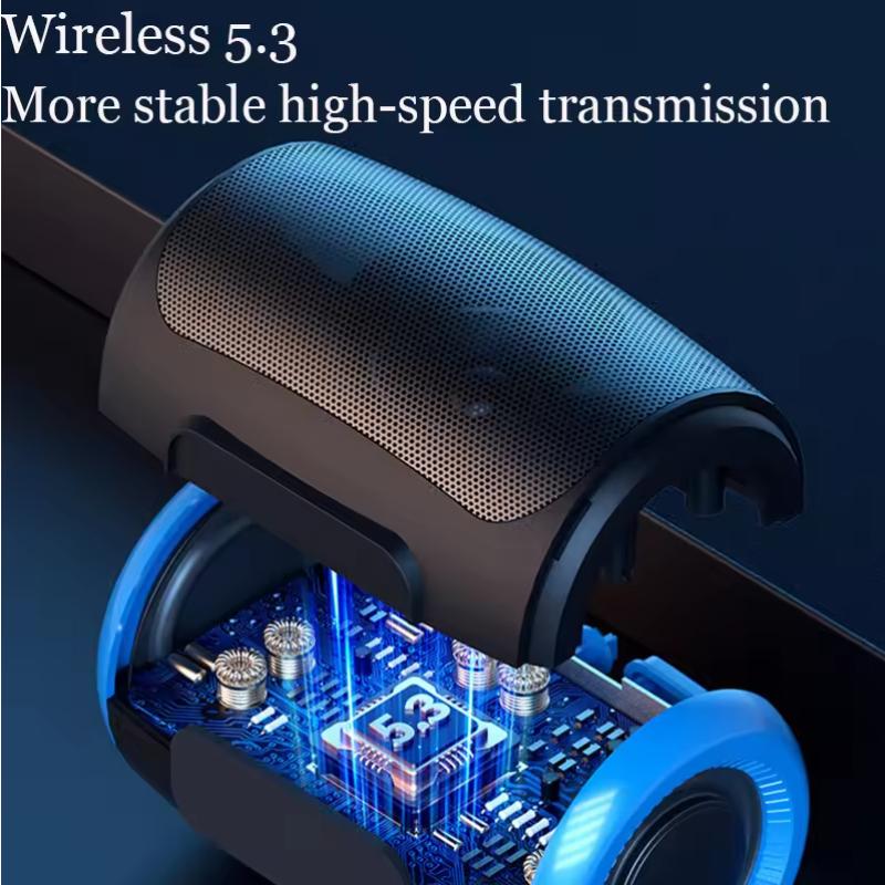Portable Speaker Wireless Bluetooth Speakers with 5.3 Stereo FM/SD/USB Disk/Aux Modes Waterproof for Outdoor Hifi Sound TSN-1
