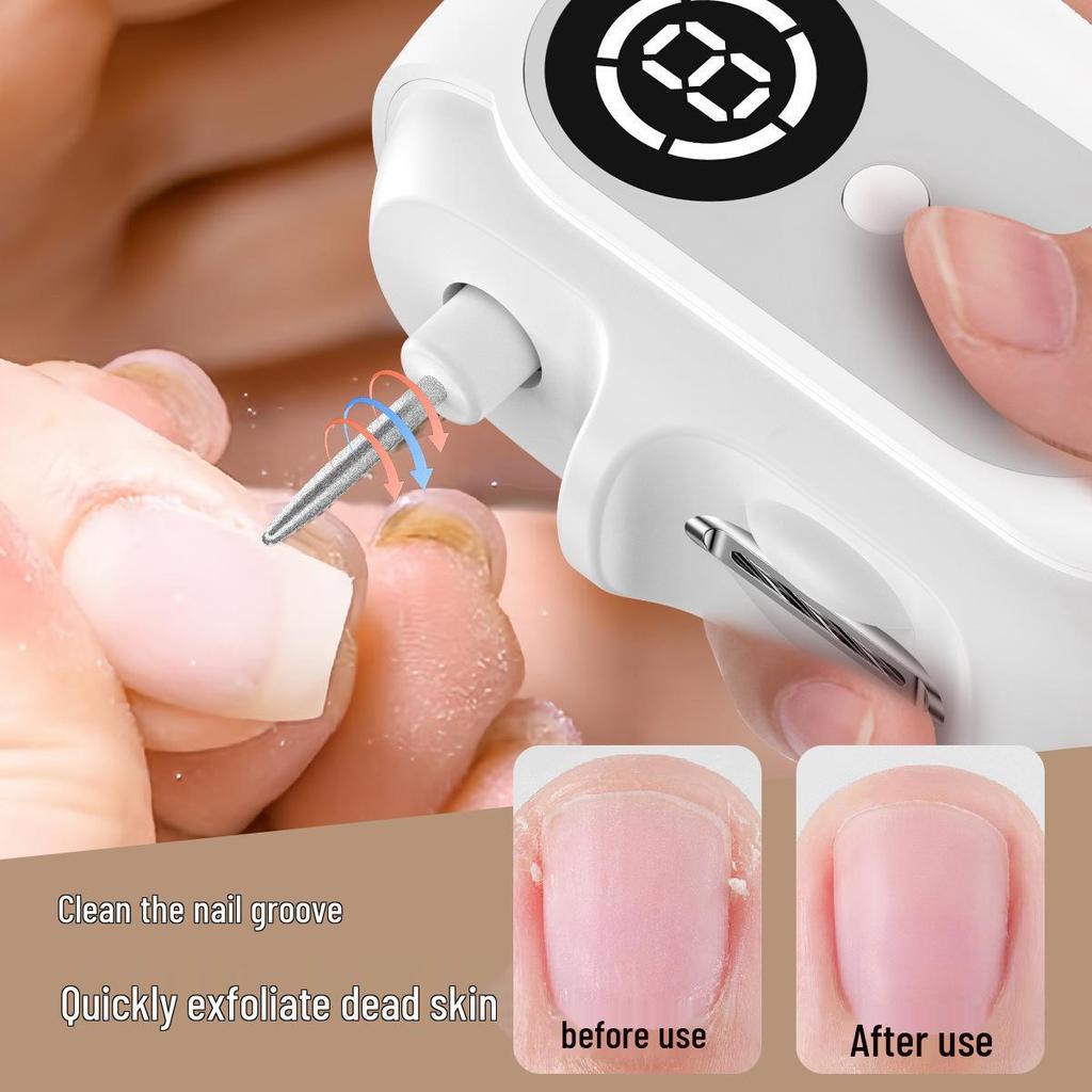 2025 Model Child-Safe Automatic Electric Nail Clipper and File - 4-in-1 Portable Manicure Tool