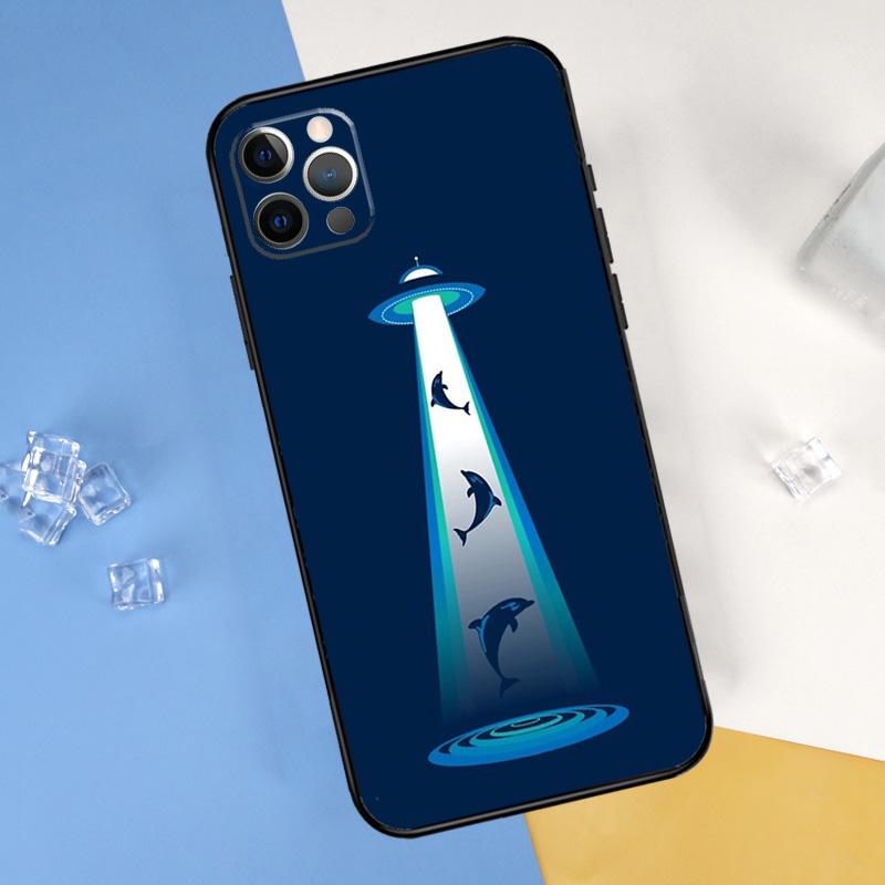 Ocean Dolphin Phone Case For iPhone 16 Pro Max 16e 12 13 Mini 11 14 15 Pro Max XR 15 16 Plus Cover Shell