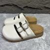 Fashion 2025 Summer New Covered Toe Slip-On Sandals Women Fashion Belt Buckle Minimalist Casual Comfortable Outdoor Flat Slipperszapatos