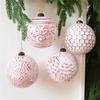 8CM Antique Christmas Ball Ornaments 12pcs, Christmas Tree Pendants Retro Christmas Ball Decorations Window Hanging Pendants