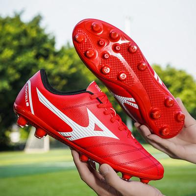 Professionelle Fußballschuhe Herren Rutschfest Outdoor Rasen Training Schnürschuhe Fußballschuhe Abriebfest Bequem Herren Sport