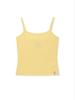 [Matinkim] 3/4 Sleeve Top & Tank Layered Set in Yellow