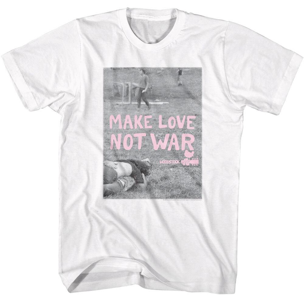 Woodstock 1969 Make Love Not War Men T Shirt Rock Soul Music Festival XXXL