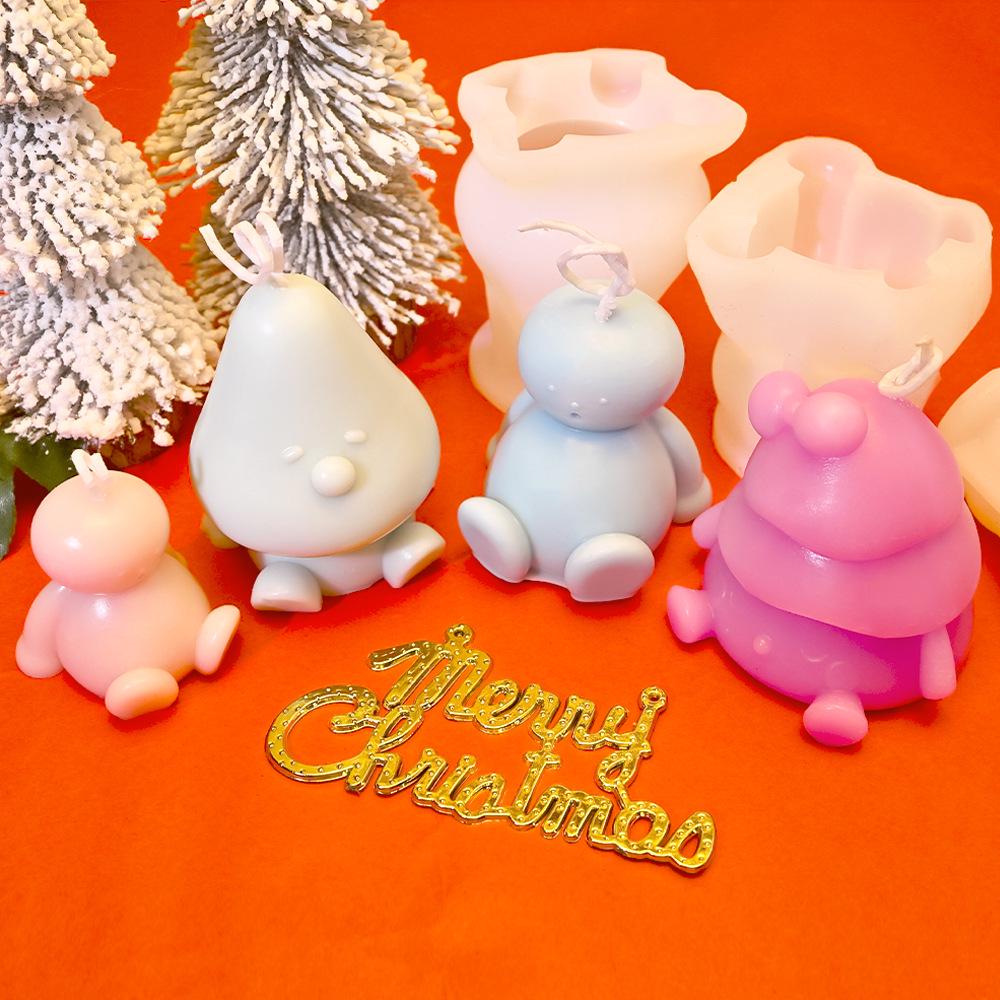 DIY Elf Christmas Tree Candle Mold – Scented Silicone for Holiday Decor