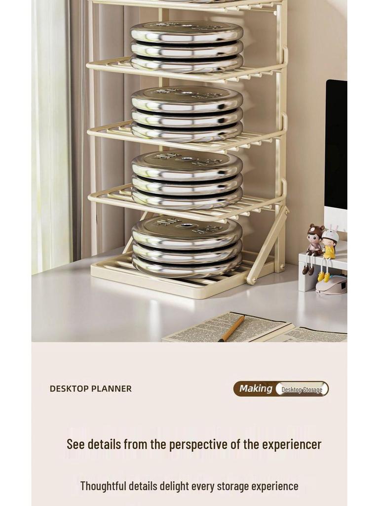 Складна залізна настільна книжкова полиця та стелаж - Органайзер для студентського столу