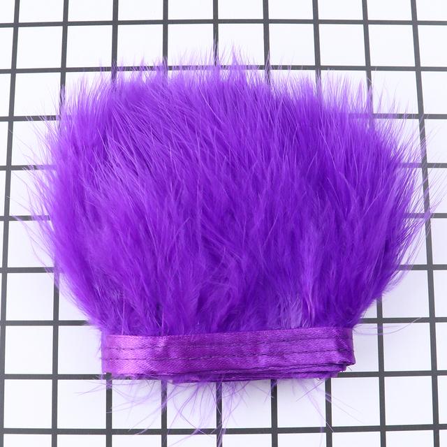 1Meter Fluffy Turkey Feathers Trim Ribbon 8-10Cm Marabou Feather For Craft Fringe Sewing Wedding Party Clothing Dress Decoration