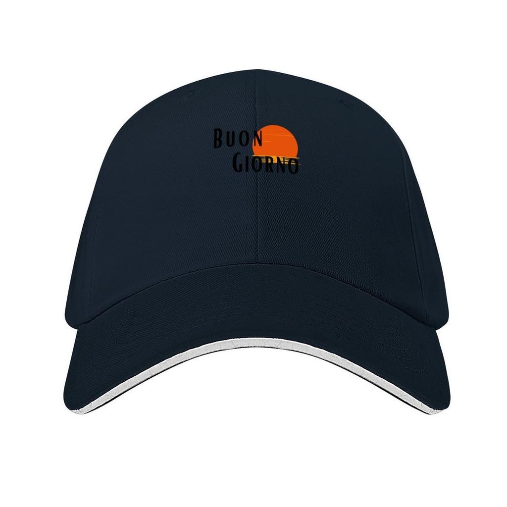 Italienischsprachiges Buongiorno T-Shirt 145 Baseballkappe Bergsteigen Golfkappe Golfbekleidung Anime-Hut Damen Strand Outlet 2025 Herren