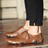 2025New Style Casual Leather Handmade Walking Shoes Business Men Outdoor Antiskid lazy Shoes Flat Designer Shoes Loafers