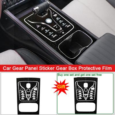 Car Interior Sticker Fit For BYD ATTO 3 YUAN PLUS 2022 2023 Car Gear Panel Sticker Gear Box Protective Film Auto Accessories