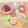 Children Simulation Breakfast Bread Milk Dessert Play House Combination Wooden Role Playing Toys