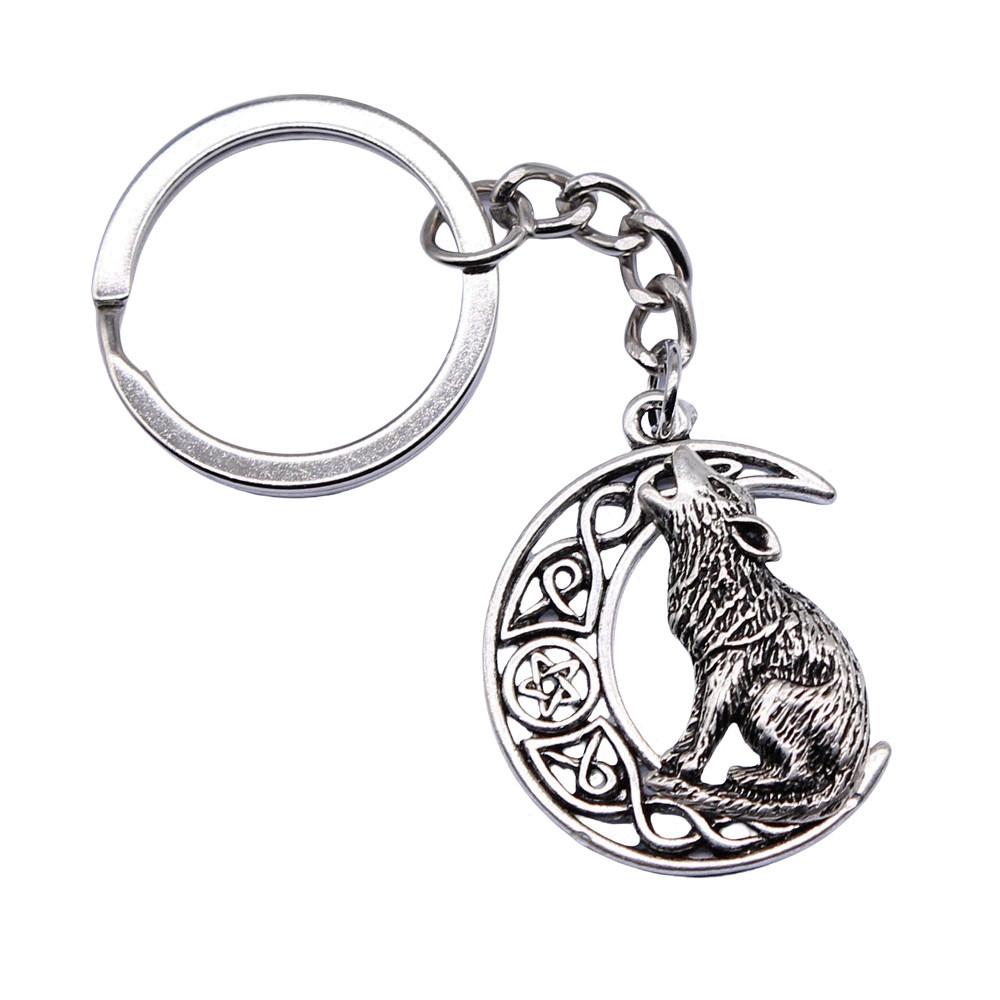 Bear Charm Tiger Keychain Wild Animal Pendants Key Ring 28mm
