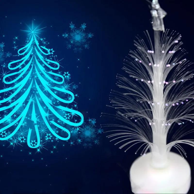 New Creative LED Colorful Christmas Tree Colorful Fiber Optic Tree Street Vendor Goods Christmas Gifts Indoor and Outdoor Scene Decoration YA137