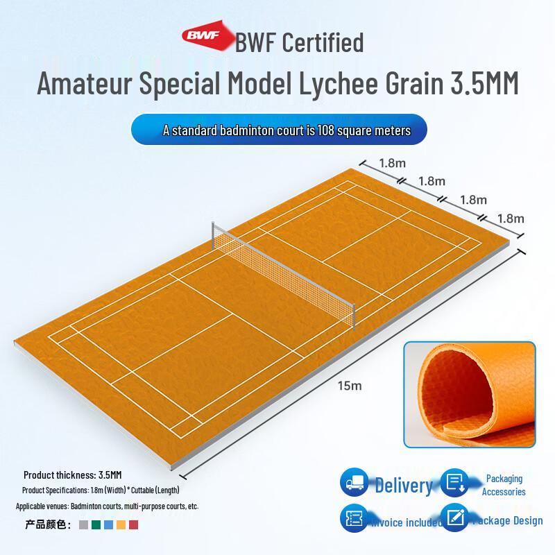 Genesis Rollable Indoor Badminton Court Mat