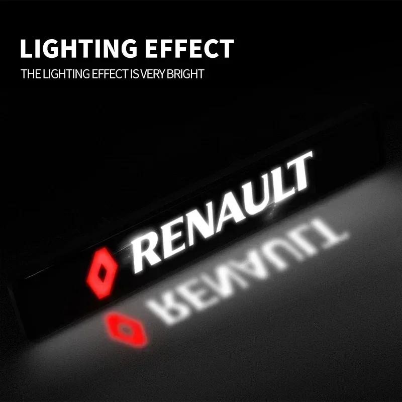 Car Mid-net Lamp Badge Emblem Decoration Styling Auto Accessories For renault Koleos Kadjar Scenic Megane Sandero Grand Sill T444