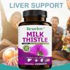 Bcuellov Milk Thistle 1000mg 120 Vegetarian Capsules - Liver Health, Detox, Skin Care