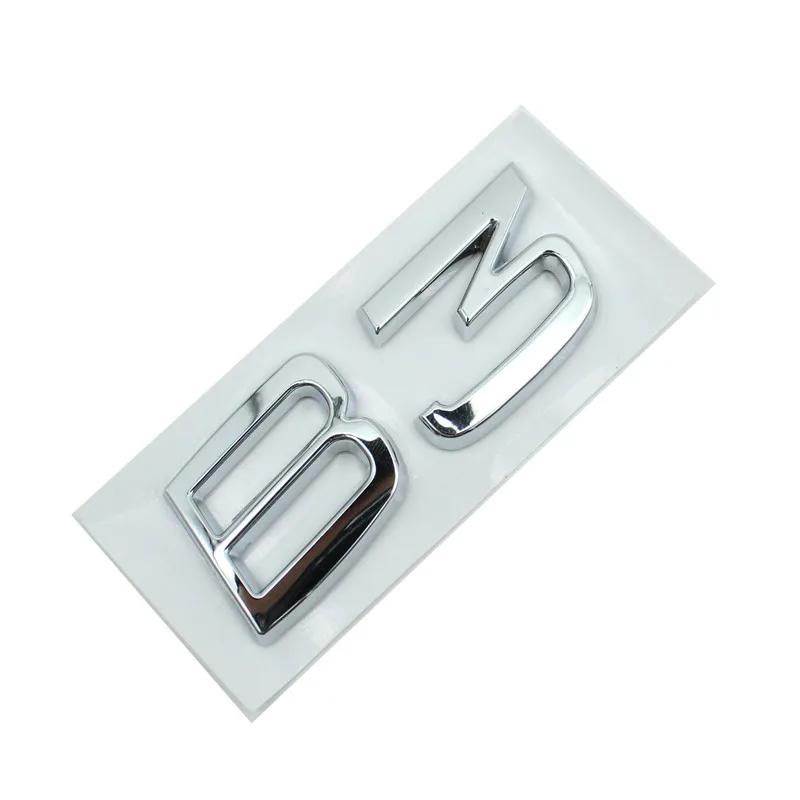 1 Stück 3D ABS Silber Schwarz Auto Heckklappe Buchstaben Logo Emblem Abzeichen Aufkleber Für Volvo B3 B4 B5 B6 Auto Styling Zubehör