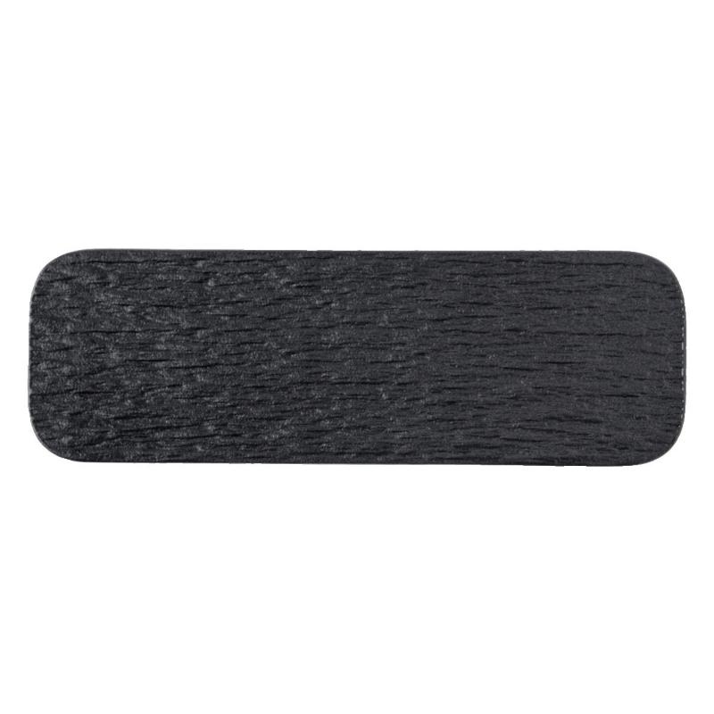 10-inch White and Black Stone Grain Rectangle Flat Tray for Hotel layout Plates Restaurant Ceramic Serving Sushi pastry plate