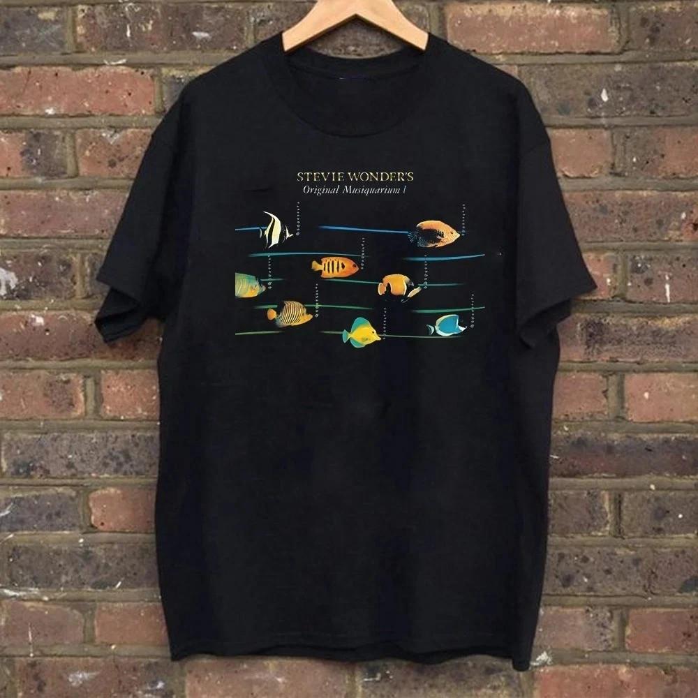 Stevie Wonder Black Cotton T Shirt Full Size S-5XL TU150 Unisex T-Shirt XXXXL