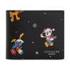 Wallet Disney Disney Collaboration 3 IN 1 Raphic Printed Letter Logo Compartment Coated Canvas Women's Bronze Bronze and Black Multi-color