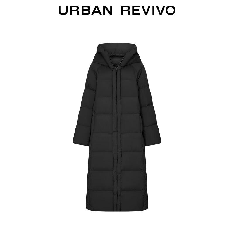 UR Women's Hooded Long Quilted Down Jacket