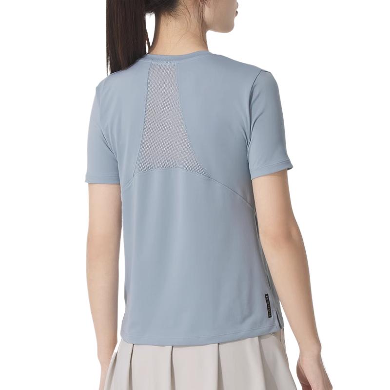 Under Armour Comfortable Casual Versatile Solid Color Short Sleeve T-Shirt Women Tops 1379043-465/XYY202505190/25380
