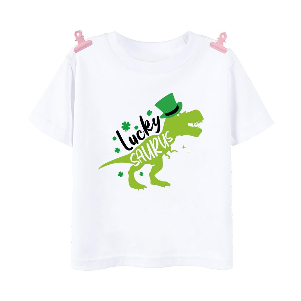 Happy St Patricks Day Printed Kids Shirts St Patricks Party Boys Girls Tshirt Holidy Child Short Sleeve Tops Summer T Shirt