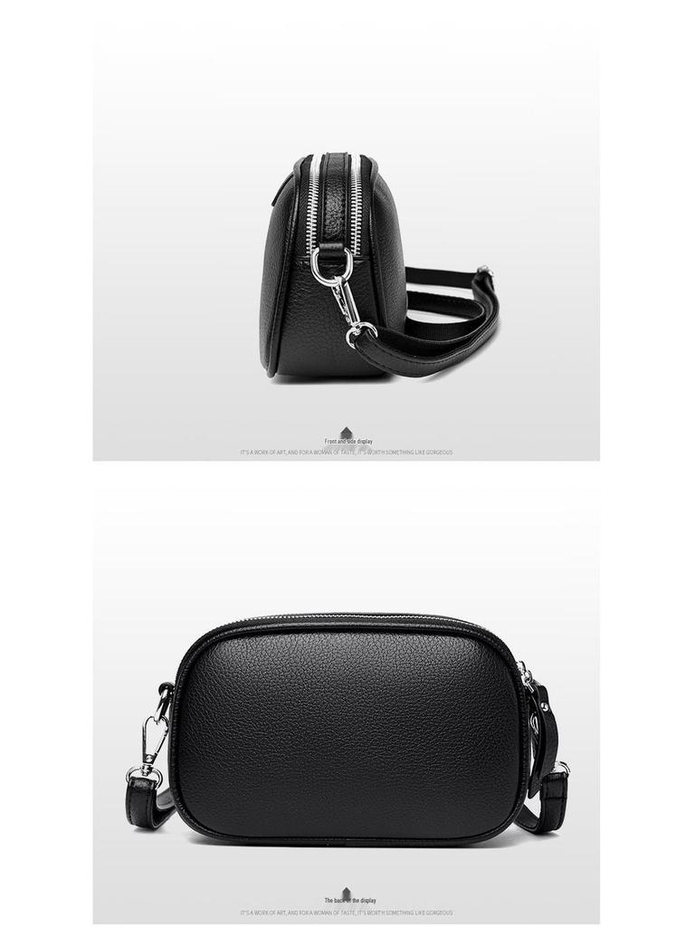 Neue Damen Umhängetasche aus echtem Leder - Klein, modisch, Retro Schultertasche quadratisch