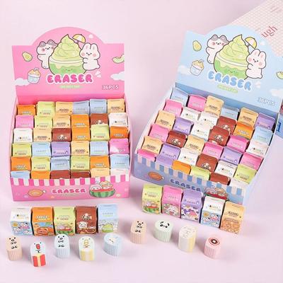 High Quality Without Leaving Marks Milk Box Eraser Correction Stationery Learning Prize Pencil Eraser Rubber Eraser Students