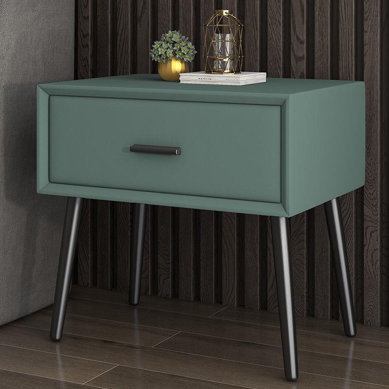Modern light luxury bedside table solid wood locker bedroom Italian simple single drawer Hong Kong style storage North