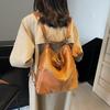 2025 New Women's Bag Underarm Bag Velvet Zipper Shoulder Crossbody Bag Backpack
