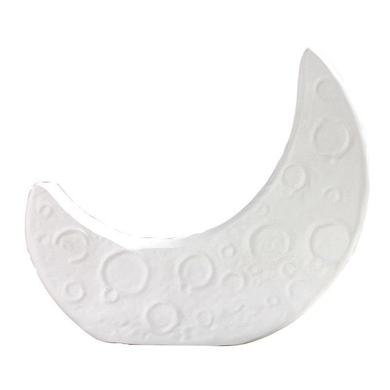 

Луна Вселенная Звездное небо Серия Настольные украшения Креативная скульптура в форме полумесяца Модель комнаты Спальня Гостиная Аксессуары