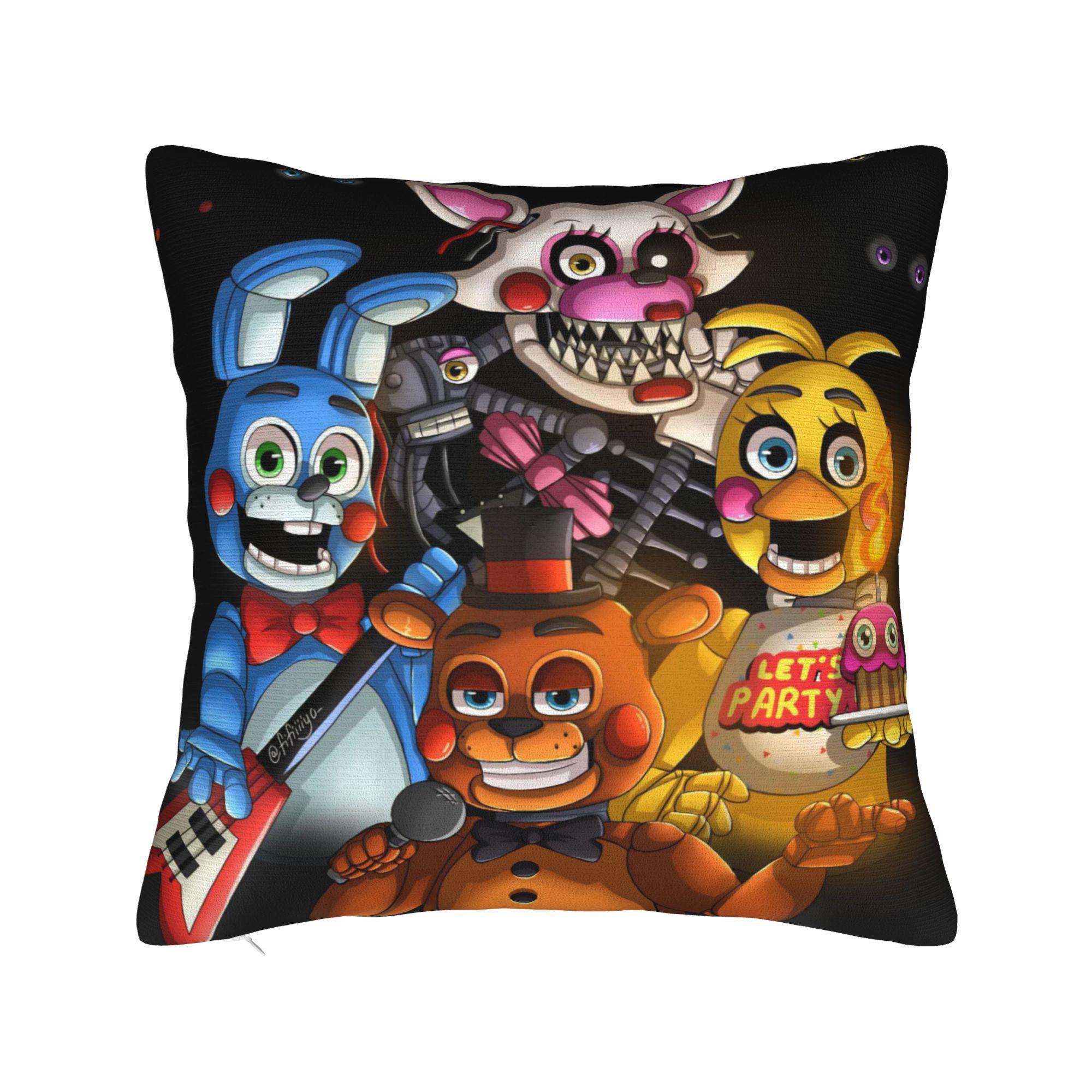 

Декоративная Наволочка FNAF At Freddys Мерч Дом Подушка-Плед Чехол На Молнии Разные Размеры 12x12Inch