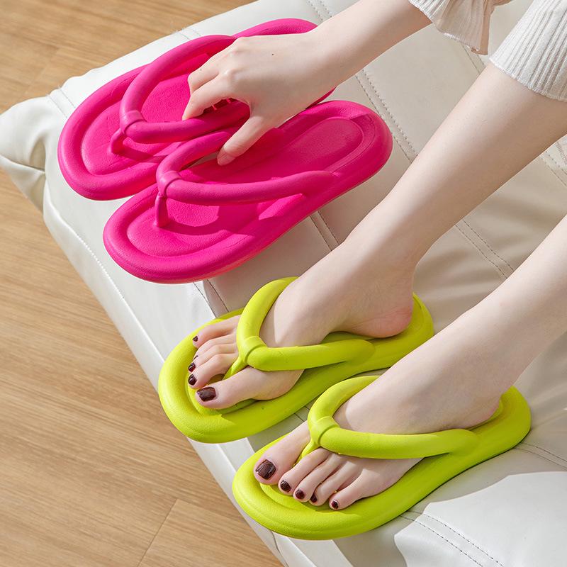 EVA Thick Sole Deodorant Slippers - Soft, Simple Flip-Flops for Household Wear