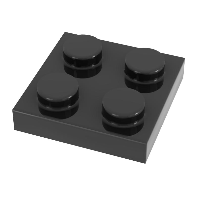 

Funbrick 50pcs 2x2 Plate 3022 Compatible with Famous Building Blocks Classic Toys MOC DIY Bricks