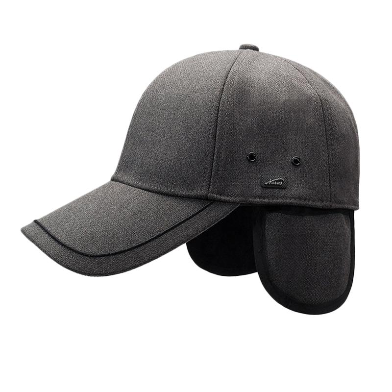 Toamnă Iarnă Gros Cald Protecție Urechi Șapcă de Baseball Bumbac Șapcă Bumbac Bărbați de Vârstă Mijlocie Șapcă Caldă Rezistentă la Vânt
