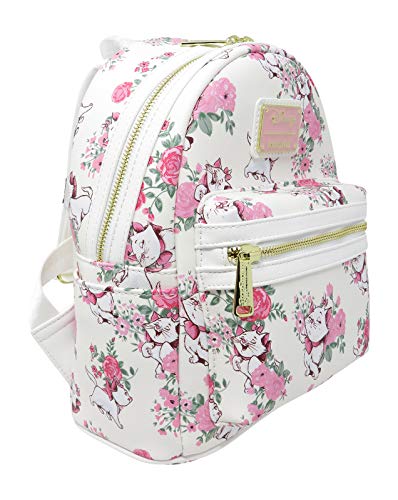 Kids Cartoon Villain Mini Backpack Floral Print Cute Small Rucksack Student School Bag
