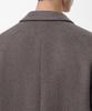 Musinsa Standard Cashmere Blend Daddy Shoulder Single Long Coat [Taupe]