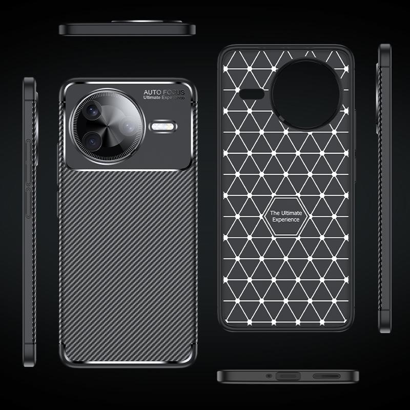 For Poco F7 Pro Case Cover Poco F7 Pro Coque Fundas Luxury Business Soft Carbon Fiber Protective Phone Case Poco F7 Pro