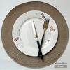 Runde Tischsets Set Geflochtene Kreis-Tischsets Waschbare Tischmatten für Küche Esstisch Gemischte Farbe Rutschfeste Tischsets