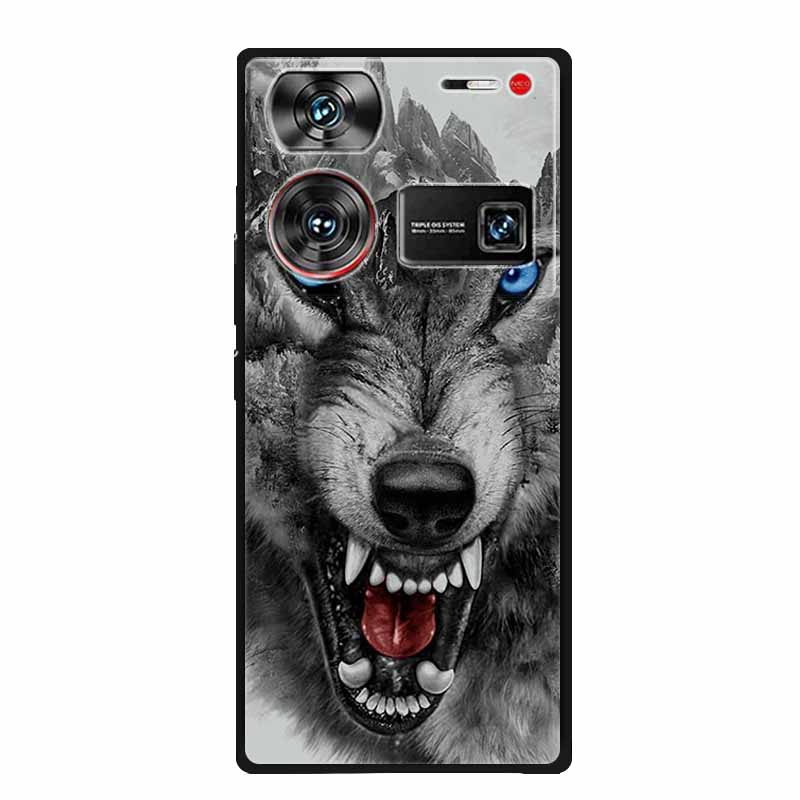 For ZTE Nubia Z60 Ultra Case Animals Soft Silicone TPU Cover Phone Cases For ZTE Nubia Z60Ultra 5G Protective Cool Wolf Coque