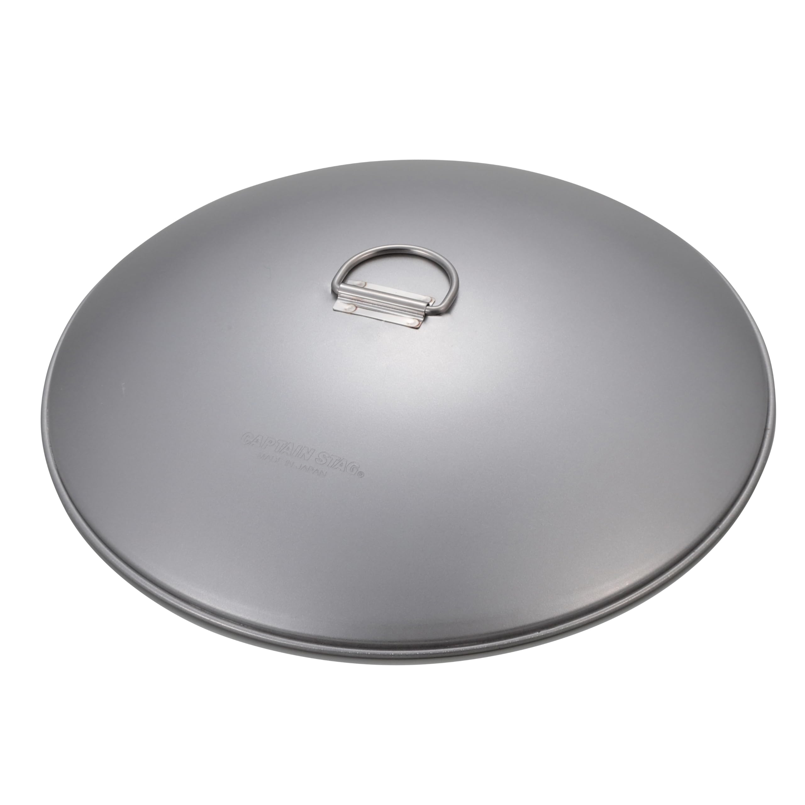 

Captain Stag Outdoor Round Grill Plate with 25cm Made in (CAPTAIN STAG) Multi-Griddle Lid, Refined, Japan, Silver, UG-1603